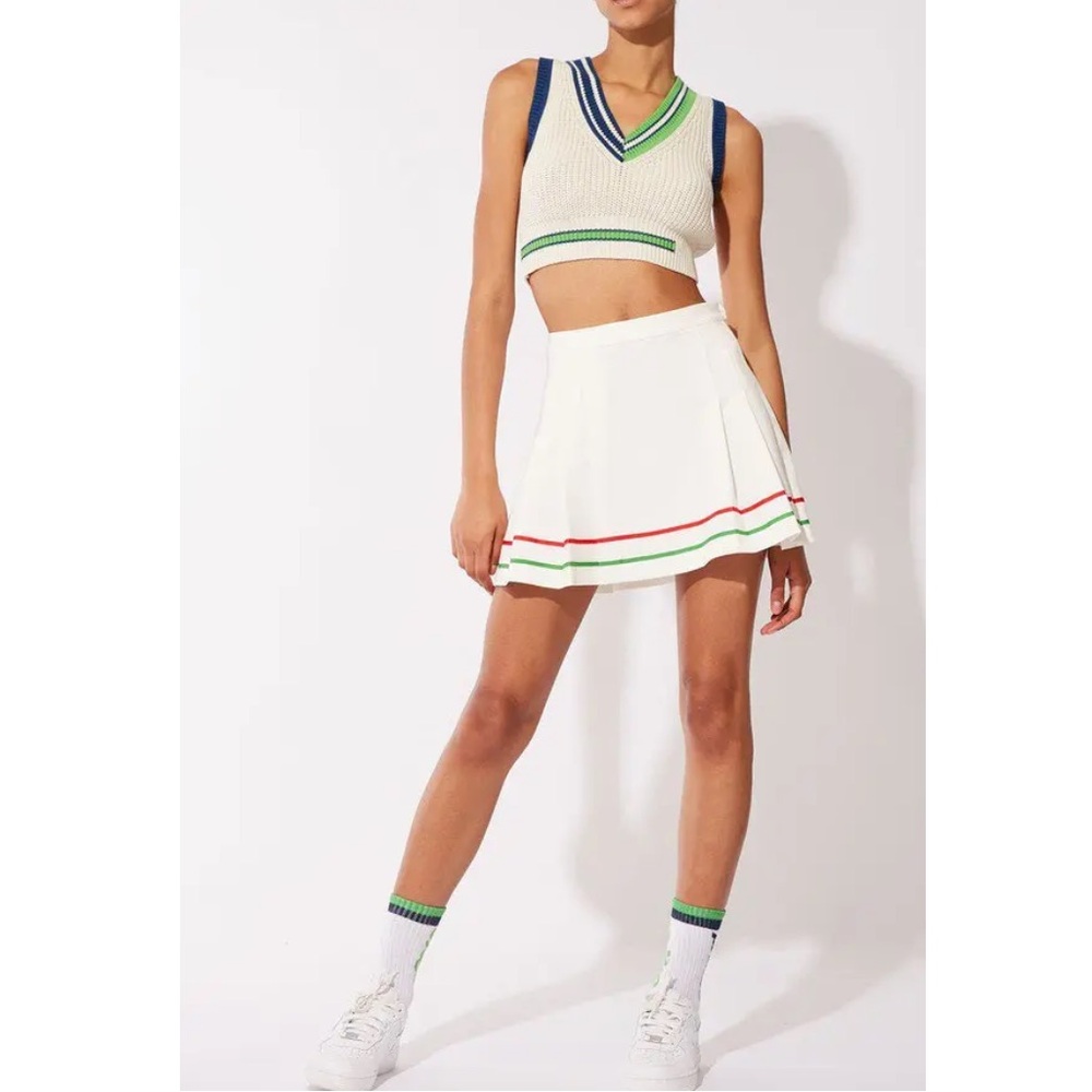 Solid And Striped X Prince White Tennis Skirt